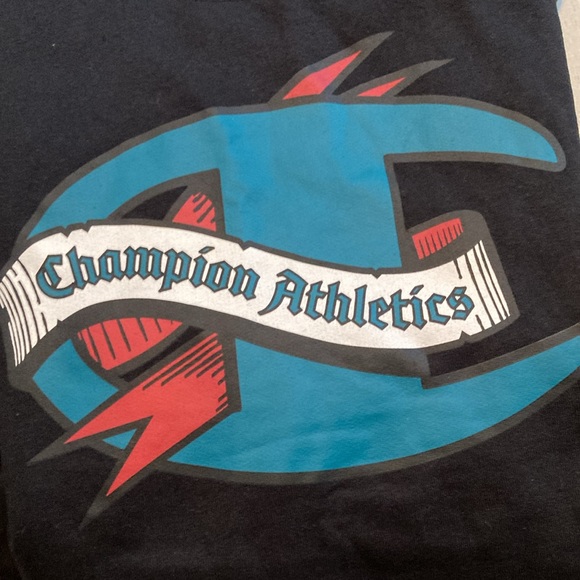 Champion, Authentic Athleticwear Men’s Size Large, Black Hooded Sweatshirt NWT - Picture 4 of 7